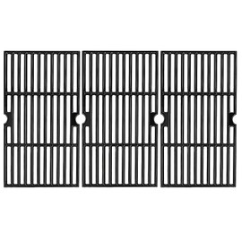 16 7/8" Porcelain Enameled Cast Iron Grill Cooking Grates Replacement for Charbroil 463441312 463432215 463461613 463436214 463436215 463441514 463440109 463436213 463420508 Gas Grill Grate Parts