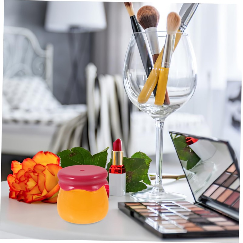 TOVINANNA 6g Refillable Lip Balm Jar with Spoon Lightweight Cosmetic