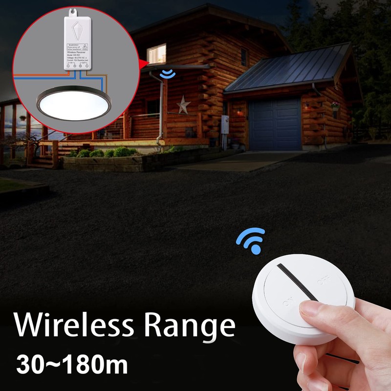 Mengshen Remote Switch and Receiver Kit, Mini Portable Relay Wireless