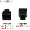RetailAndBulk Dual Telephone Line Separator/Combiner 3-Female RJ11 Jack Adapter for