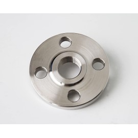 1/2'' 304 Stainless Steel Raised Face Class #150 Threaded Flange 0.5 Inch