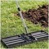 Heavy-Duty Lawn Leveling Rake Levelawn Tool with 30"x10" Plate &