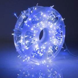 kemooie 500 LED Outdoor Fairy String Lights, 164FT 8 Lighting Mode Plug in String Waterproof Extra Long Light, for Outdoor Birthday Christmas Wedding Party Garden Balcony Decorations (Blue White)