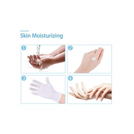 Donfri Cotton Gloves White Neurodermatitis Work Gloves Thin 6 Pairs Protective Gloves Moisturising Gloves for Dry Hands, Eczema, Beauty