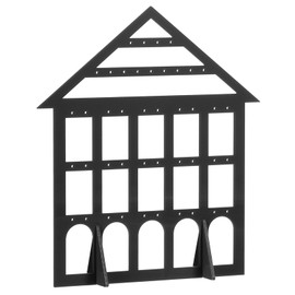 PATIKIL Ohrringhalter, Acryl-Ohrringständer Ohrring-Display-Ständer Aufbewahrungsorganisator Hausregal 43 Löcher für Ohrring-Schmuck-Einzelhandelsgeschäft Show, Schwarz