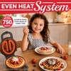 SugarWhisk 6-Inch Belgian Waffle Maker, 180° Flip Waffle Iron with