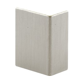 Defender Security S 4215 Adhesive Backed Door Edge Guard, Brushed Stainless,(Pack of 5) , White