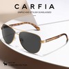 Carfia Retro Trendy Pilot Sunglasses for Women Polarized UV Protection,
