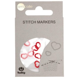 Tulip Stitch Markers, Red, S