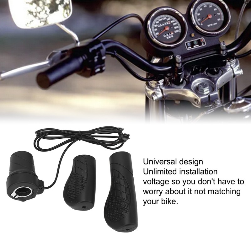 192X Electric Bicycle Half Twist Throttle Prevent Slip Rubber Universal