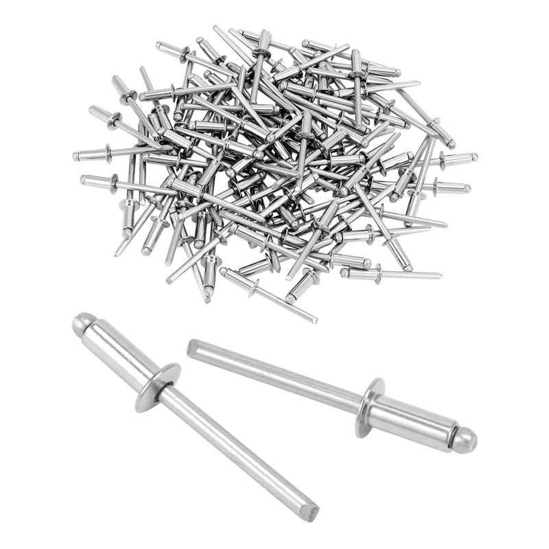 QWORK Stainless Steel Blind Rivets, 500 Pcs 3/16" x 1/2"