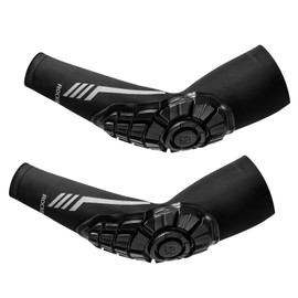 ROCKBROS Arm Cover, Men's, Elbow Support, Protection Padded, Arm Sleeve, UV Protection, Stretchy, Shock Absorption, Quick Drying, Anti-Slip, Elbow Guard, Motorcycle, Road Bike, Protector, Sports,