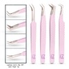 M LASH Eyelash Extension Tweezers (Set of 4) - Professional