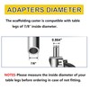Besitu 4 inches Casters for Wire Shelving Racks, Heavy Duty