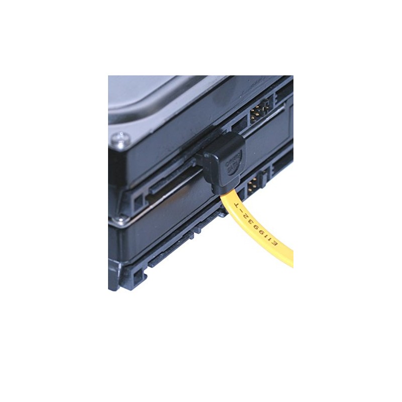 SATACables 5 inch Low Profile Straight to Right SATA Cable