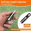 Lyreh Golf Tee Height Adjuster, Precision Tee Height Setter Gauge