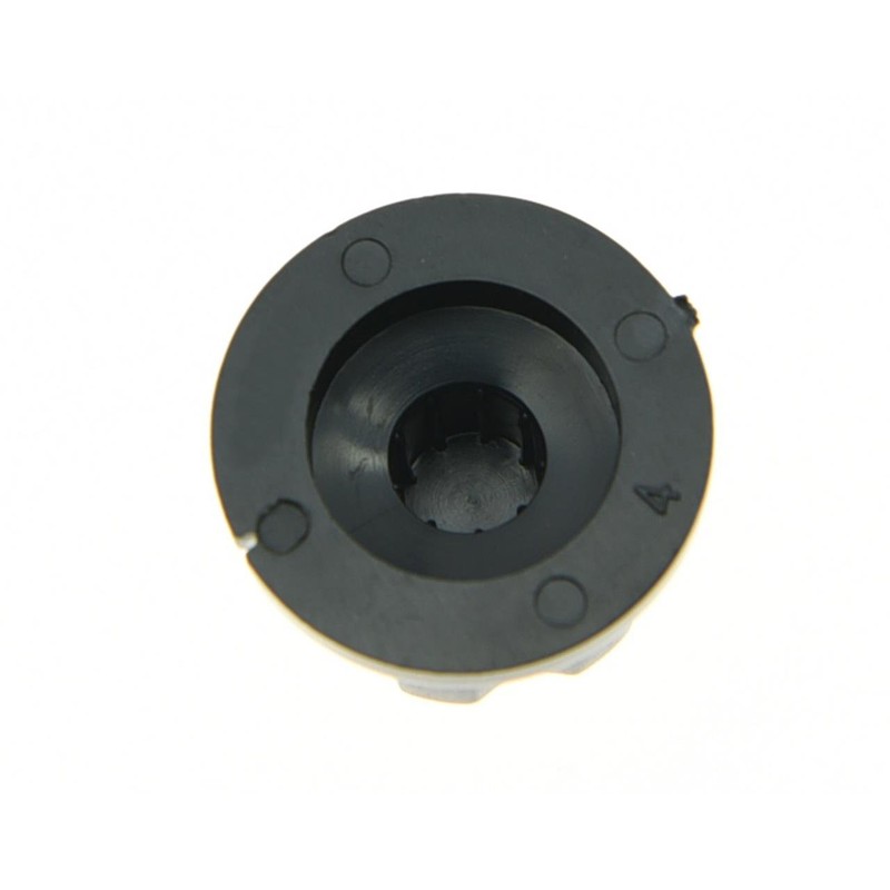 KAISH 10x Guitar Mini Effect Pedal Knobs 6mm Black w/Silver