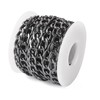 Crafans 5 Meters Aluminium Curb Chains Black Twisted Extender Chains