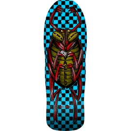 Powell Peralta Mike Vallely Bug Reissue Skateboard Deck, Blue/Red Foil, 9.85" x 30"