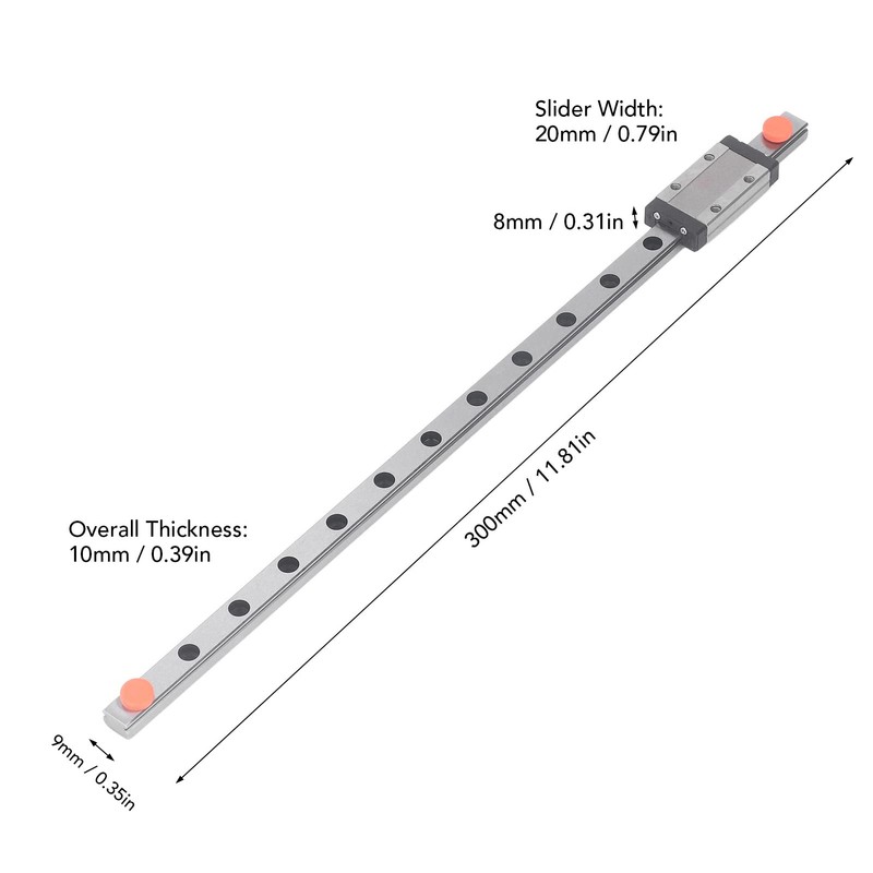 Linear Rail Slide Supports Linear Rails and Bearings Kit for