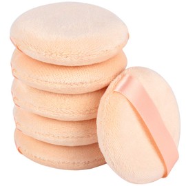 Powder Puff S Size Diameter 2.4 inches (6 cm), Thickness 0.6 inches (1.5 cm), 6 Pieces, Loose Powder Puff Makeup Puff Face Powder Replacement Puff