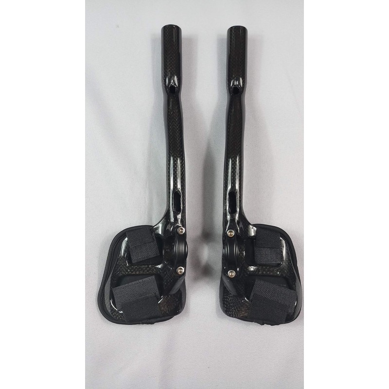 Aero Bars TT Bike Armrest Handlebars Blue 3K Gloss Carbon