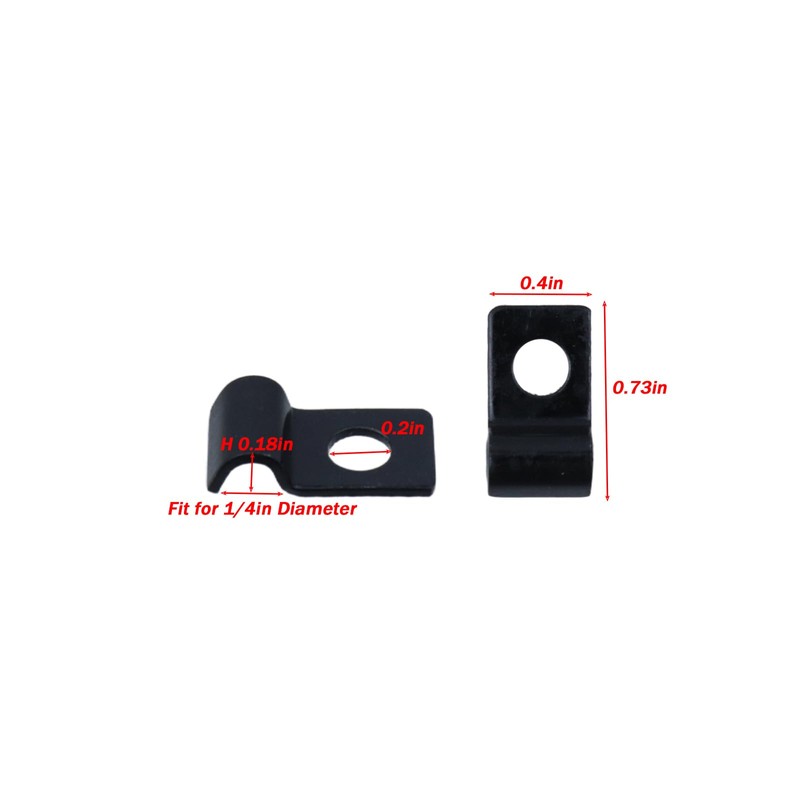 LC LICTOP 1/4 Inch Conduit Straps, One Hole Strap Clamps