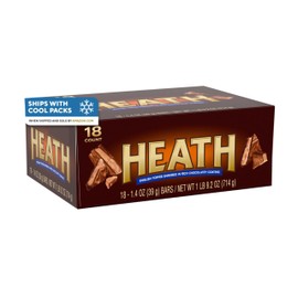 HEATH Chocolatey English Toffee Candy Bars, 1.4 oz (18 Count)