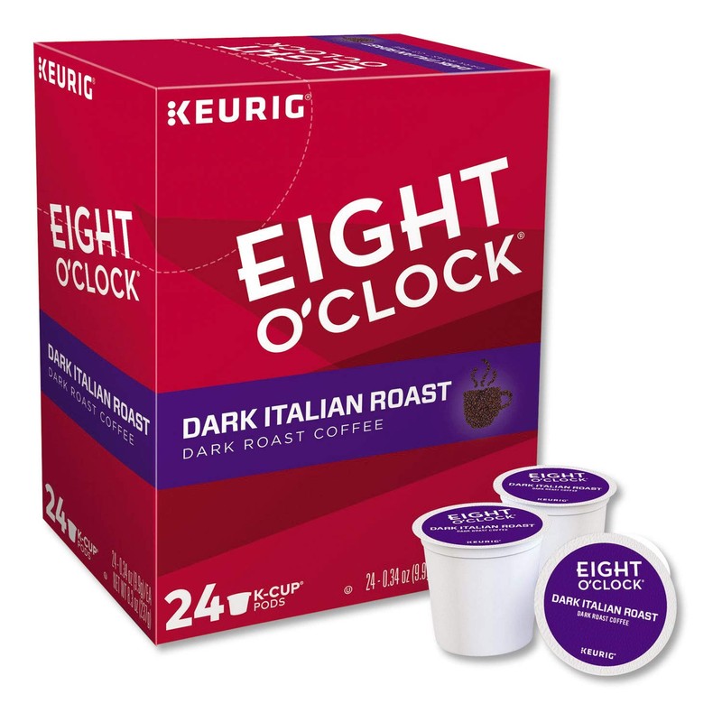 Eight O'Clock Coffee Dark Italian Roast Keurig Single-Serve K-Cup Pods,