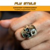 Fly Style; Men's Skull Ring; Stainless Steel; Keith Richards, Stainless