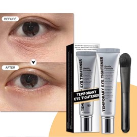 Instant Firm Temporary Eye Tightener with Brush,Perfection Eye Tightener,Instant Temporary E/ye Bag T/ightener,E/ye Tightening Cream with Smoothing Formula,Visibly Reduce Fine Lines Wrinkles 20g