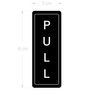 dealzEpic - PULL and PUSH Stickers - Black Self Adhesive