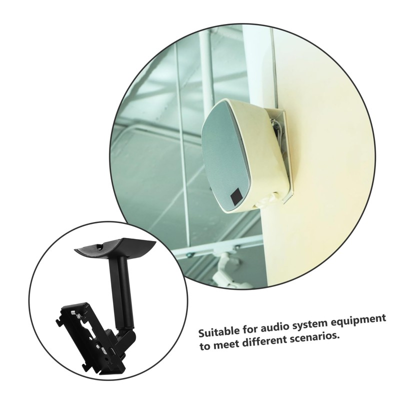 Gadpiparty 1set Adjustable Wall Mount Speaker Bracket for Easy Installation