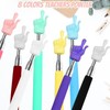 8Pcs Telescopic Teachers Pointer, Extendable Hand Pointer Finger Pointer Stick,