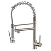 LOPOO Kitchen Faucet with Pull Down Sprayer, Brushed Nickel Finish,