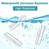 PTFE Magnetic Stirrer Mixer Stirring Rod with Ring Shape White