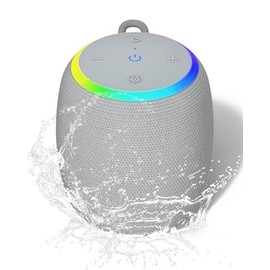 ZICOROOP Bluetooth Speakers,Portable Wireless Speaker with 15W Stereo Sound,Gray