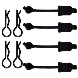 4Pack Vgoohobby Rubber Body Clip Retainer Body Shell Fixed Buckle #AR390178 Compatible with Arrma 1/7 1/8 Mojave Limitless Typhon Kraton RC Car