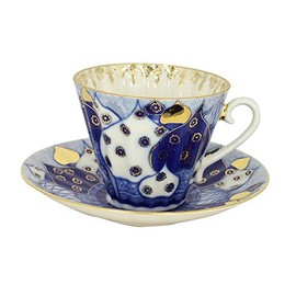 Lomonosov Porcelain Set Orthodox Church Bells 2pc Cup and Saucer 7.95 oz/235 ml