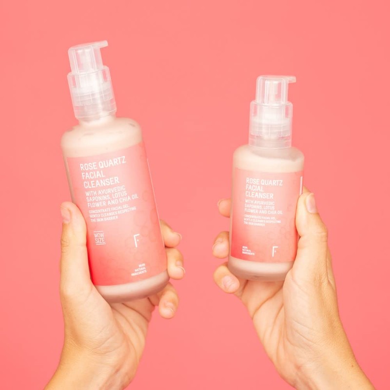 Mild Facial Cleanser 99.9% Natural Rose Quartz Facial Cleanser (200