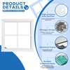 COLORPAPA 2 Pack Shed Windows, 12"x12" Transom Window Fixed Design