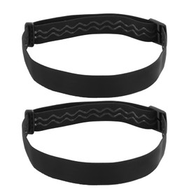 2pcs Elastic Headlamp Strap, Black Adjustable Headlamp Band Not Easy to Fall Elastic Head Lamp Holder Replacement for Most Black Diamond Petzl Princeton Tec Fenix Streamlight [Energy Class A+]