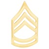 Army Chevron Rank: Brass Metal Finish Sergeant 1st Class SFC
