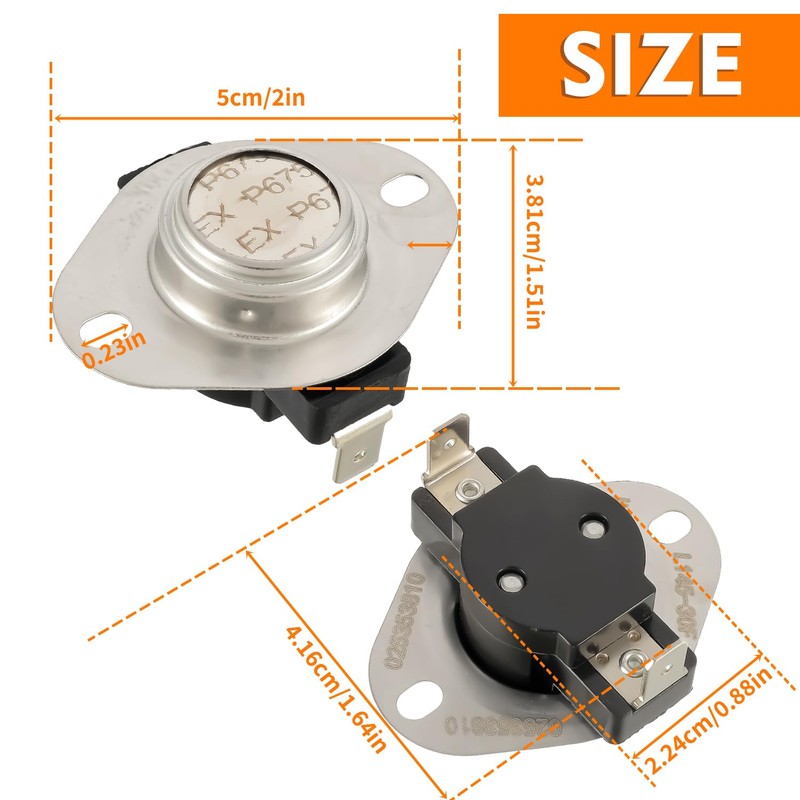 HUAREW 02535381000 Furnace Temperature Limit Switch L145-30F for York Coleman,