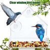 Window Bird Feeder – Clear Acrylic Bird Feeder, See-Through Design