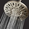 AquaDance BRUSHED NICKEL High Pressure 6-Setting 7" Rain Shower Head