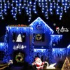 YEGUO 66ft 800 LED Blue Icicle Lights Outdoor Waterproof, 160