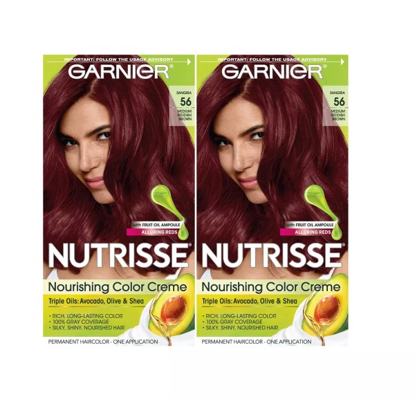 Garnier Nutrisse Medium Reddish Brown Hair Color 56 Permanent Dye