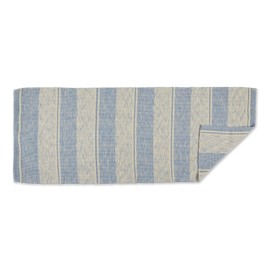 DII Woven Rugs Collection Recycled Yarn, Runner 2'3"x6', Stonewash Blue Variegated