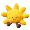 OUKEYI Soft Sun Plush Toy,Cute Smile Yellow Funny Sun Stuffed